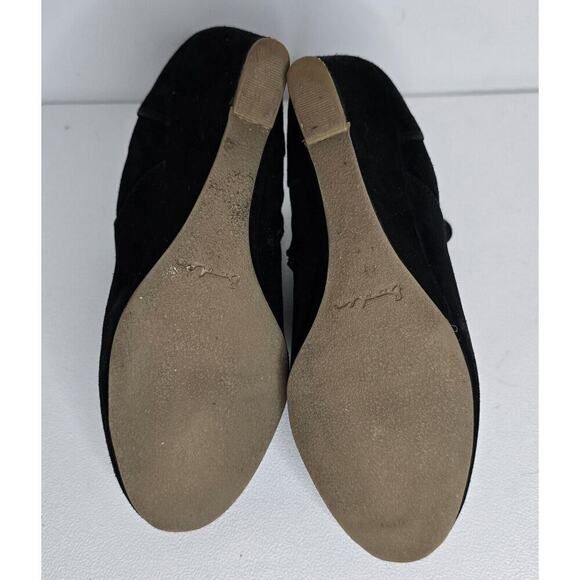 Women's Boden BLACK Suede Wedge Heel Booties Boots Sizes EU 39 - Picture 8 of 9